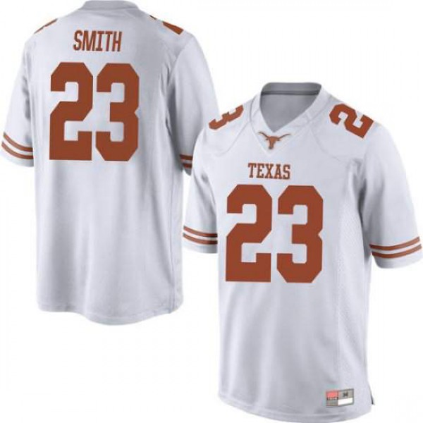 Men University of Texas #23 Jarrett Smith Game College Jersey White